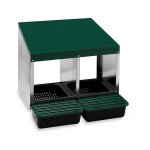 Poulailler direct - pondoir poule 2 nichoirs avec fond plastique Poulailler direct - pondoir poule 2 nichoirs avec fond plastique