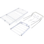 Pont de baignoire plateau de bain rangement universel extensible 6185cm porte verre � pied porte gel ...