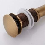 Pop - up r�tro bouchon bonde de lavabo vidange clic - clac sans trop - plein en laiton bronz� universel ...