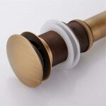 Pop - up rtro bouchon bonde de lavabo vidange clic - clac sans trop - plein en laiton bronz universel ...