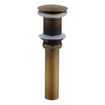 Alovez - pop - up rtro bouchon bonde de lavabo vidange clic - clac sans trop - plein en laiton bronz ...
