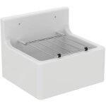 Porcher - poste d'eau 46 x 38 cm avec grille porte seau, blanc (s593901) Porcher - poste d'eau 46 x 38 cm avec grille porte seau, blanc (s593901)