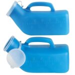 Portable urinoir homme, 1200ml urinal homme, urinoirs pour hommes, bouteille urine avec couvercle plastique ...