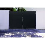 Casanoov - portail acier battant 3m nali h. 200cm noir mat