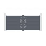 Casanoov - portail aluminium battant arlberg 400x180cm