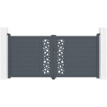 Portail aluminium battant sunny 300x140cm