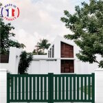 Packit - portail aluminium coulissant ajour en kit dimensions l. 3000 (entre piliers) x h. 1200 mm couleurs ...