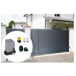 Portail aluminium coulissant oslo ral 7016 l3mxh1, 70m motorisé livré avec son kit motorisation ksl 500 ... Portail aluminium coulissant oslo ral 7016 l3mxh1, 70m motorisé livré avec son kit motorisation ksl 500 ...