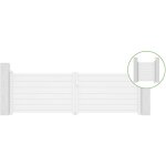 Casanoov - portail battant 3, 5m eiger h. 115cm alu blanc + portillon eiger h. 155 blanc