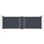 Casanoov - portail battant 4m arlberg h. 120 aluminium gris Casanoov - portail battant 4m arlberg h. 120 aluminium gris