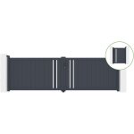 Casanoov - portail battant 4m giona h. 120cm alu + portillon giona h120 gris Casanoov - portail battant 4m giona h. 120cm alu + portillon giona h120 gris