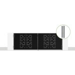 Casanoov - portail battant acier nali arlberg 350 x 120cm + 2 poteaux acier dario noir mat