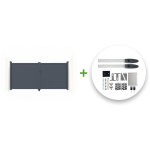 Portail battant lectrique eiger 300x140cm + motorisation hicker b200