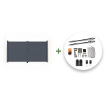 Casanoov - portail battant lectrique eiger 300x180cm gris + motorisation tanker b250