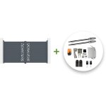 Casanoov - portail battant lectrique sunny 350x180cm gris + motorisation tanker b250