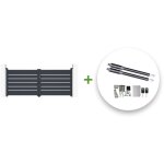 Casanoov - portail battant lectrique vogel 300x120cm blanc + motorisation ranger b150