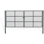 Casanoov - portail battant grillag gris olga 4m h. 180cm