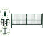 Casanoov - portail battant grillag vert razo 4m h. 140cm