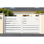 Portail battant vogel 4m h. 140cm aluminium blanc