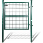 Swanew - portail de clture de jardin portillon grillag avec poteaux acier portail de jardin avec serrure ...