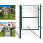 Tolletour - portail de clture de jardin portillon grillag avec poteaux acier portail de jardin avec ...