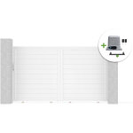 Portail coulissant 3m eiger h. 180cm + motorisation ranger c300