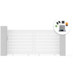 Portail coulissant 3m vogel h. 140cm + motorisation tanker c600