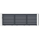 Casanoov - portail coulissant 4, 5m vogel h. 140 aluminium gris