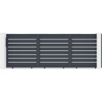 Casanoov - portail coulissant 4, 5m vogel h. 160cm aluminium gris