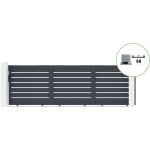Casanoov - portail coulissant 4, 5m vogel h. 140cm alu + motorisation ranger c300