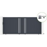 Portail coulissant 4m giona h. 180cm alu + motorisation ranger c300 Portail coulissant 4m giona h. 180cm alu + motorisation ranger c300