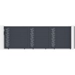 Portail coulissant 5m arlberg h. 160 aluminium gris Portail coulissant 5m arlberg h. 160 aluminium gris