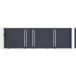 Casanoov - portail coulissant 5m giona h. 140 aluminium gris