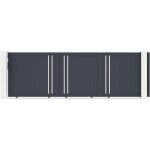 Portail coulissant 5m giona h. 160 aluminium gris Portail coulissant 5m giona h. 160 aluminium gris