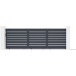 Casanoov - portail coulissant 5m h. 160cm vogel aluminium gris