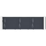 Portail coulissant 5m veleta h. 140 aluminium gris