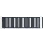 Casanoov - portail coulissant 5m veymont h. 140 aluminium gris