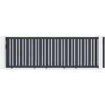 Casanoov - portail coulissant 5m veymont h. 160 aluminium gris