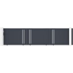 Portail coulissant 6m giona h. 140 aluminium gris