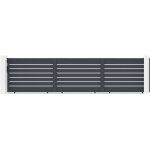 Casanoov - portail coulissant 6m vogel h. 140cm aluminium gris Casanoov - portail coulissant 6m vogel h. 140cm aluminium gris