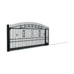 Portail coulissant greta lux 3 ouverture  droite 4 m avec motorisation intgre