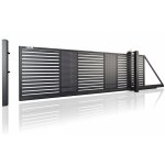 Portail coulissant modern aw. 10. 108 - p noir en plusieurs dimensions avec motorisation intégrée - dimensions ... Portail coulissant modern aw. 10. 108 - p noir en plusieurs dimensions avec motorisation intégrée - dimensions ...