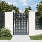 Portail de jardin anthracite 105x175 cm acier Portail de jardin anthracite 105x175 cm acier