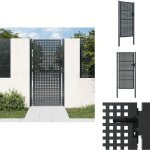 Portail de jardin anthracite 105x225 cm acier - portail de jardin - portail en acier - clôture - entrée ... Portail de jardin anthracite 105x225 cm acier - portail de jardin - portail en acier - clôture - entrée ...