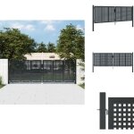 Portail de jardin anthracite 300 x 150 cm acier - portail de jardin - portail en acier - clôture aluminium ... Portail de jardin anthracite 300 x 150 cm acier - portail de jardin - portail en acier - clôture aluminium ...