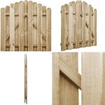 Portail de jardin bois de pin impr�gn� 100x100 cm - portail de jardin - portillon bois - cl�ture bois ...