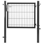 Estexo - portail de jardin en métal galvanisé 107 x 130 cm anthracite Estexo - portail de jardin en métal galvanisé 107 x 130 cm anthracite