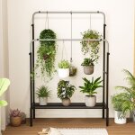 Portant  vtements  double barre rglable en hauteur portant  vtements mtallique robuste pour suspendre ...