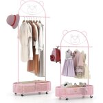 Costway - portant à vêtements enfant en forme d'ours avec 3 hauteurs réglables, garde - robe enfant en ... Costway - portant à vêtements enfant en forme d'ours avec 3 hauteurs réglables, garde - robe enfant en ...
