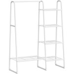 Portant à vêtement, penderie à vêtements, 5 Étagères de rangement, structure en métal, 40 x 101, 7 x ... Portant à vêtement, penderie à vêtements, 5 Étagères de rangement, structure en métal, 40 x 101, 7 x ...